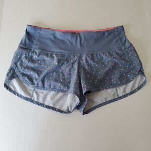 RARE Lululemon Women Speed Shorts Confetti Cake Multi Size 6